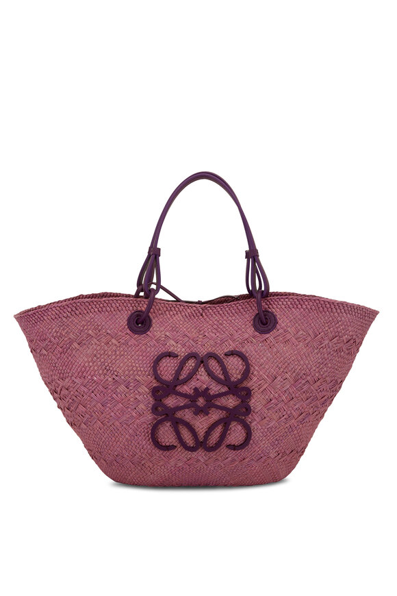 Loewe - Anagram Purple Basket Bag