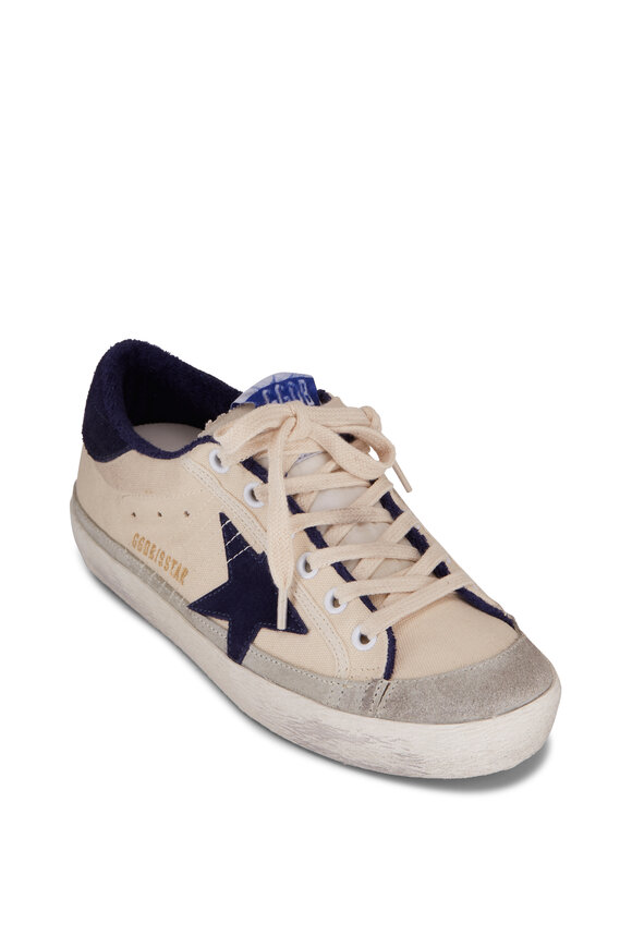 Golden Goose Super-Star Cream Canvas Low Top Sneaker