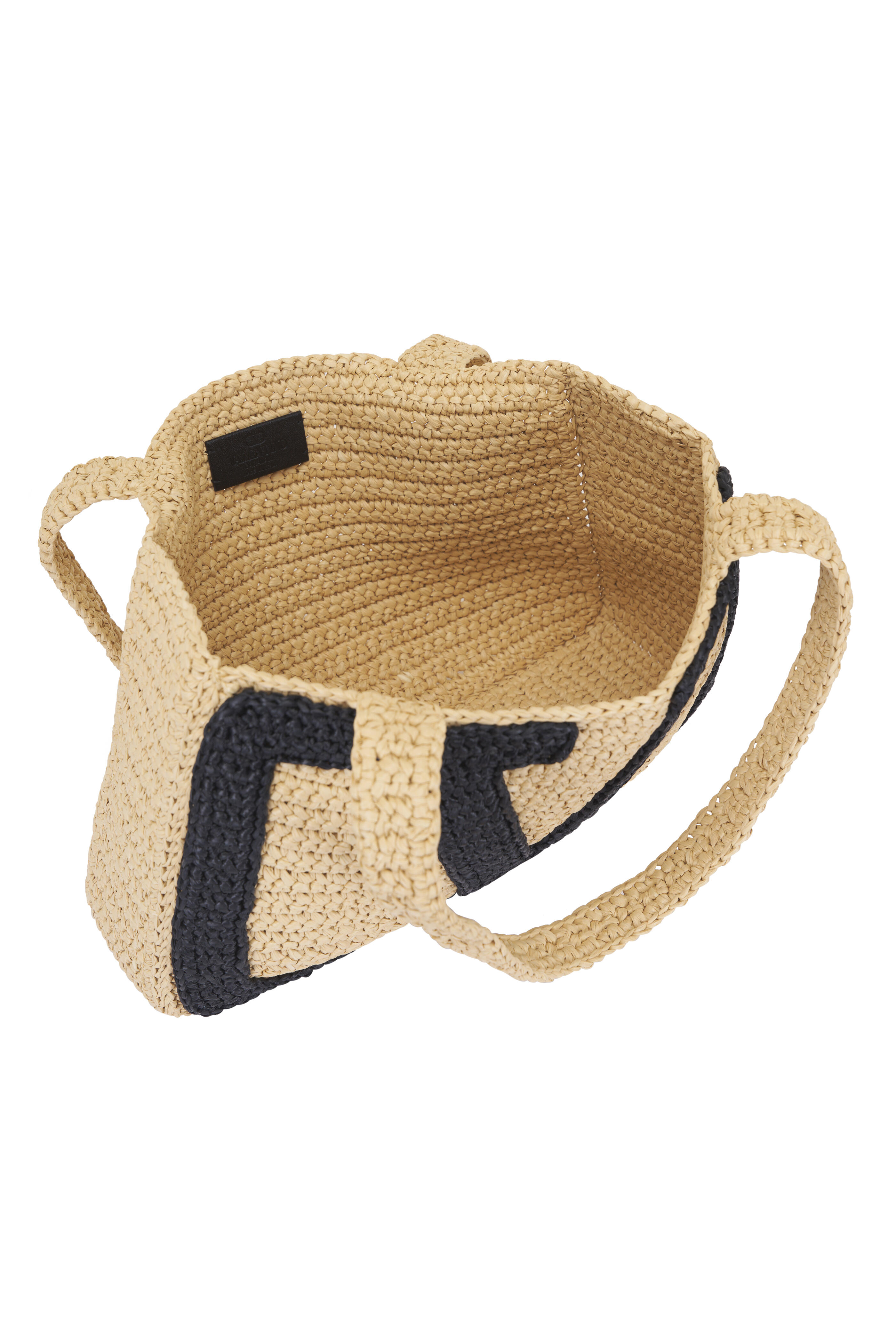 ＊VALENTINO＊ ビバ スーパースター ラフィア ショッパーバッグ Valentino Garavani Viva Superstar Small Shopping Bag in
