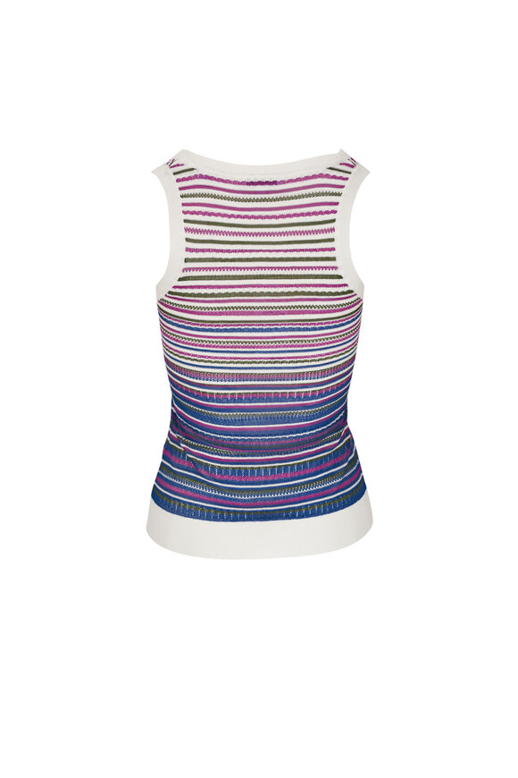 Veronica Beard - Nabella Multicolor Striped Knit Tank