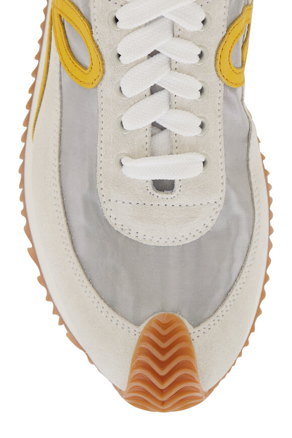 Loewe - Flow Runner Silver, White & Yellow Sneaker