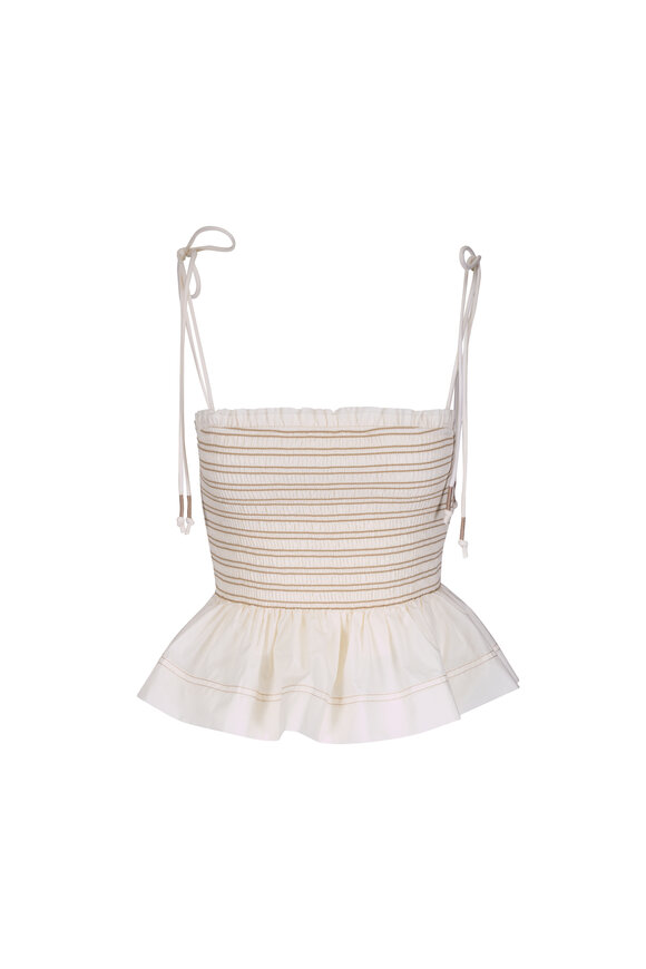 下着・アンダーウェア moose's eyelet ribbon cami IRO - Birma Grey Silk & Lace Racerback Cami | Mitchell Stores