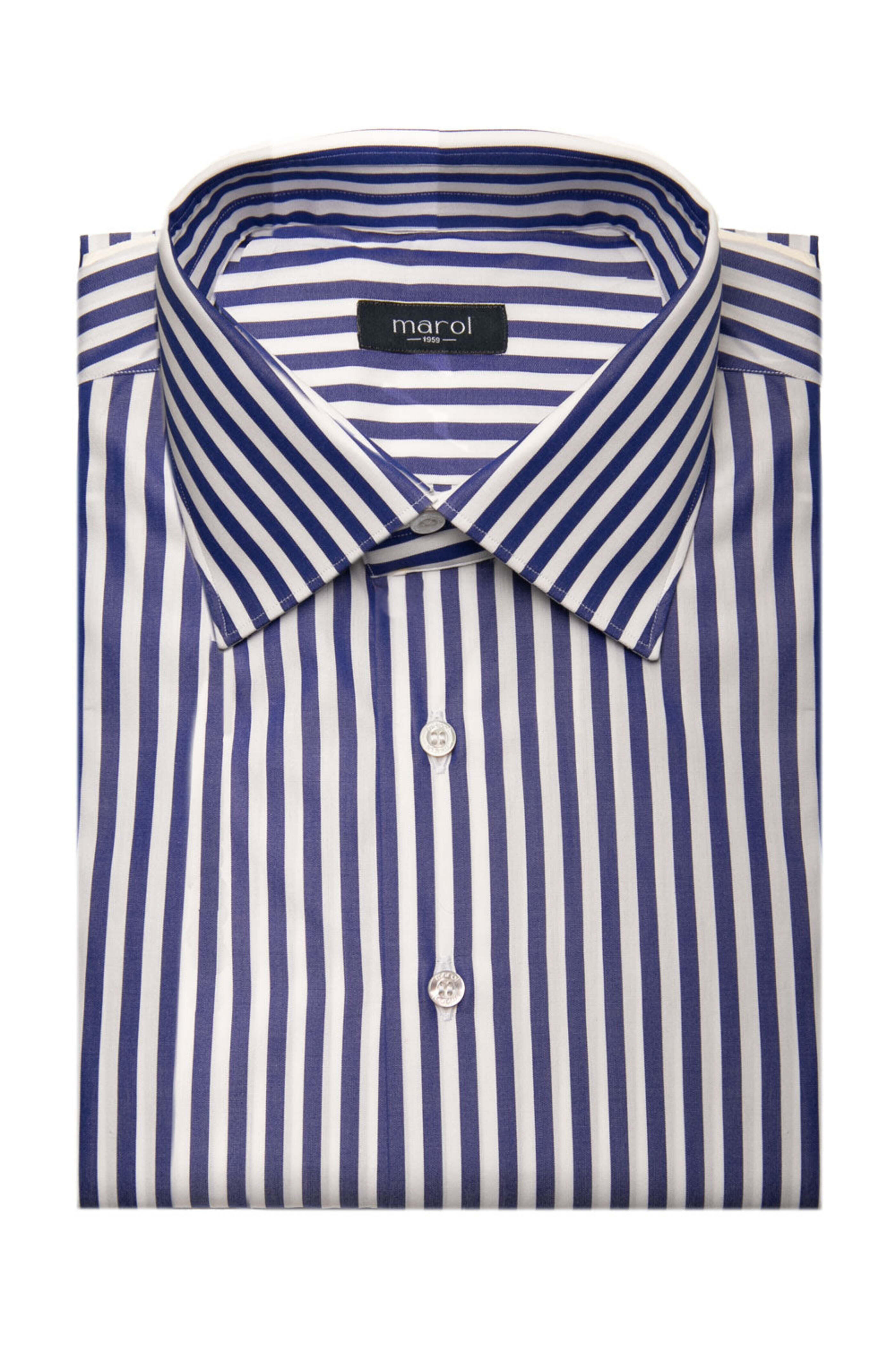 Marol - Dark Blue Stripe Dress Shirt