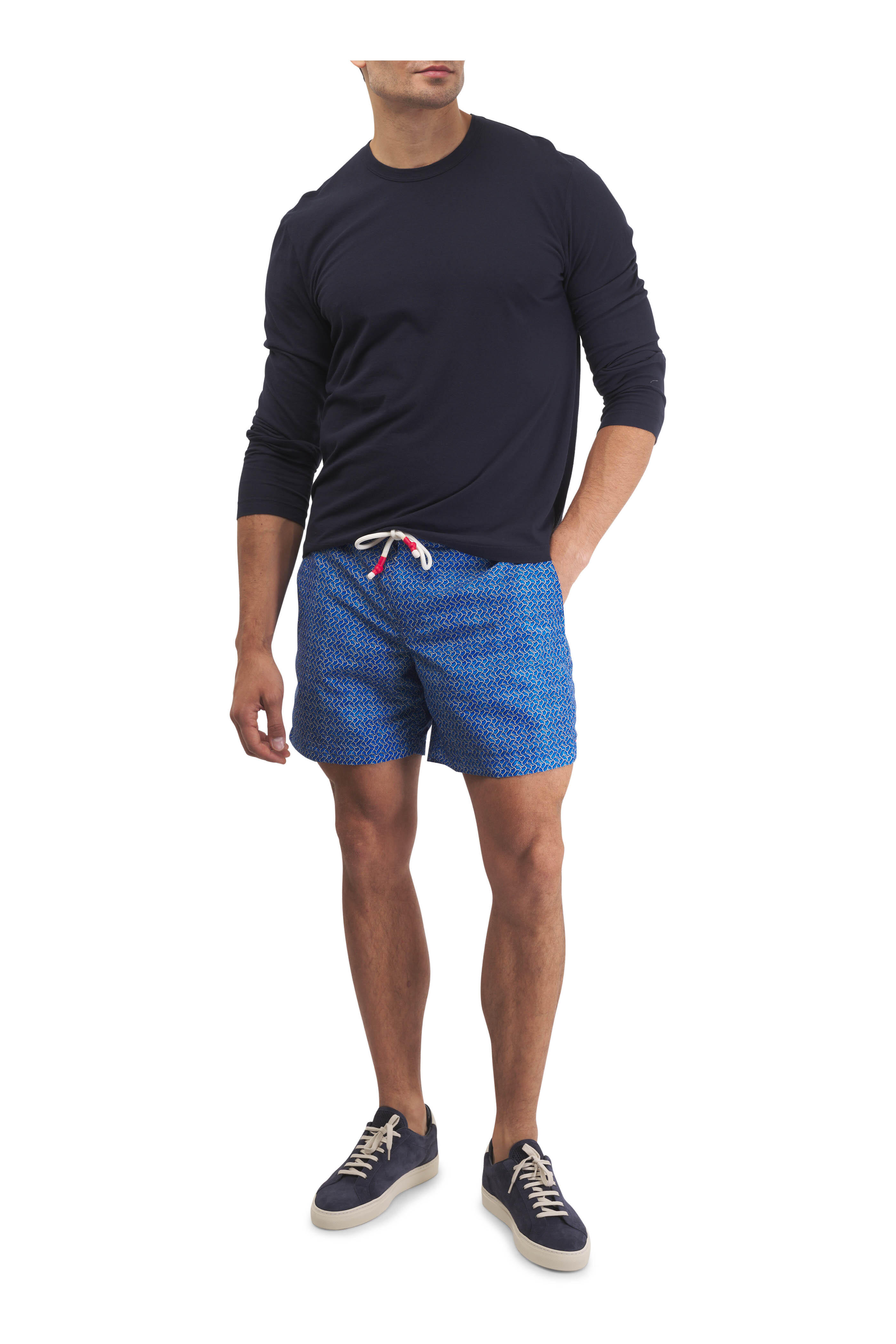 ORLEBAR BROWN スイムウェア Orlebar Brown| Wish Blue Mid-Length Drawcord Swim Shorts