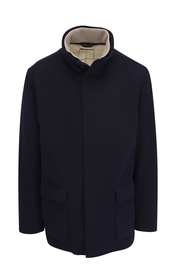 Loro Piana Winter Voyager Midnight Baby Cashmere Overcoat - view 5