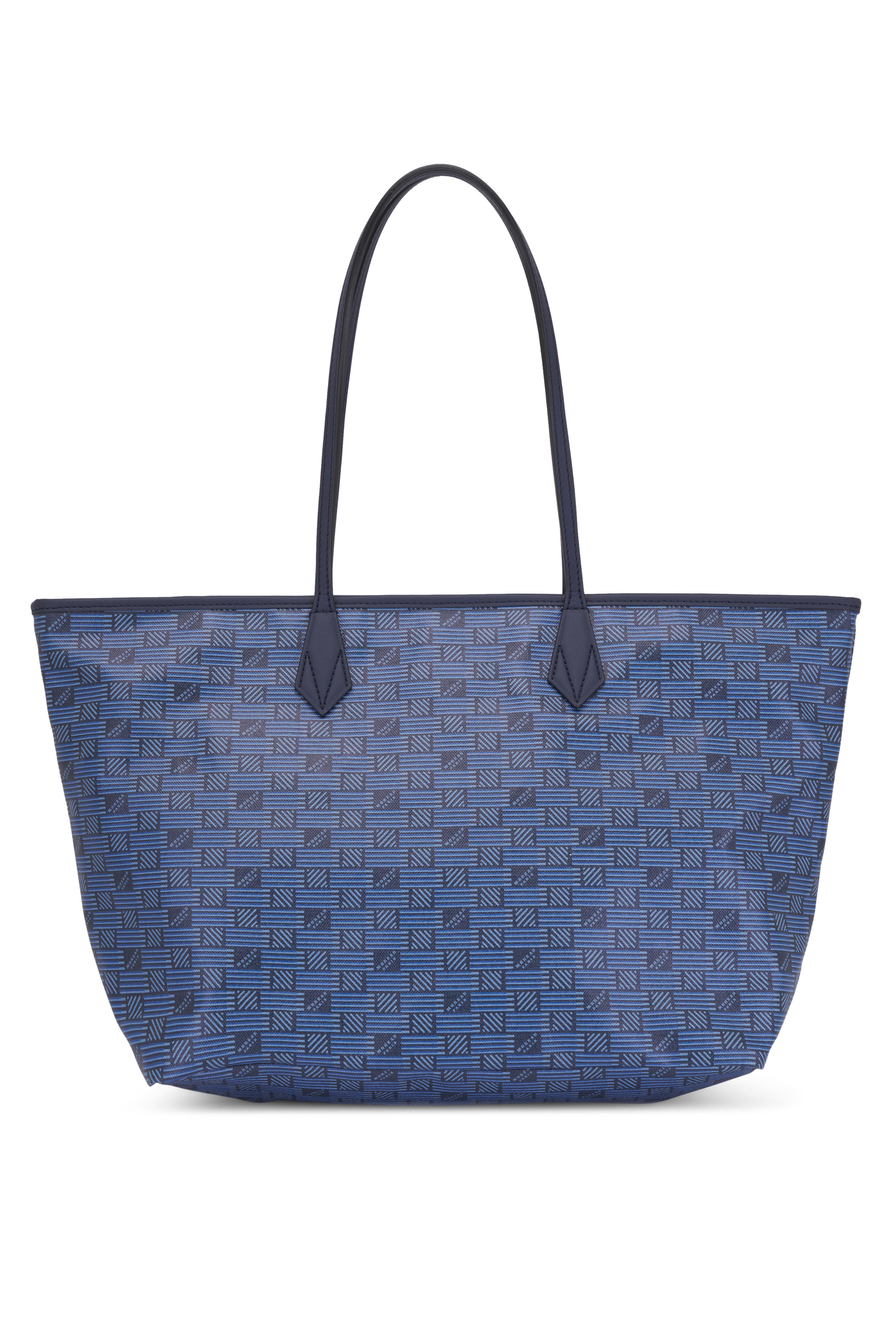 Moreau Paris - Medium Saint Tropez Navy Blue Monogram Tote