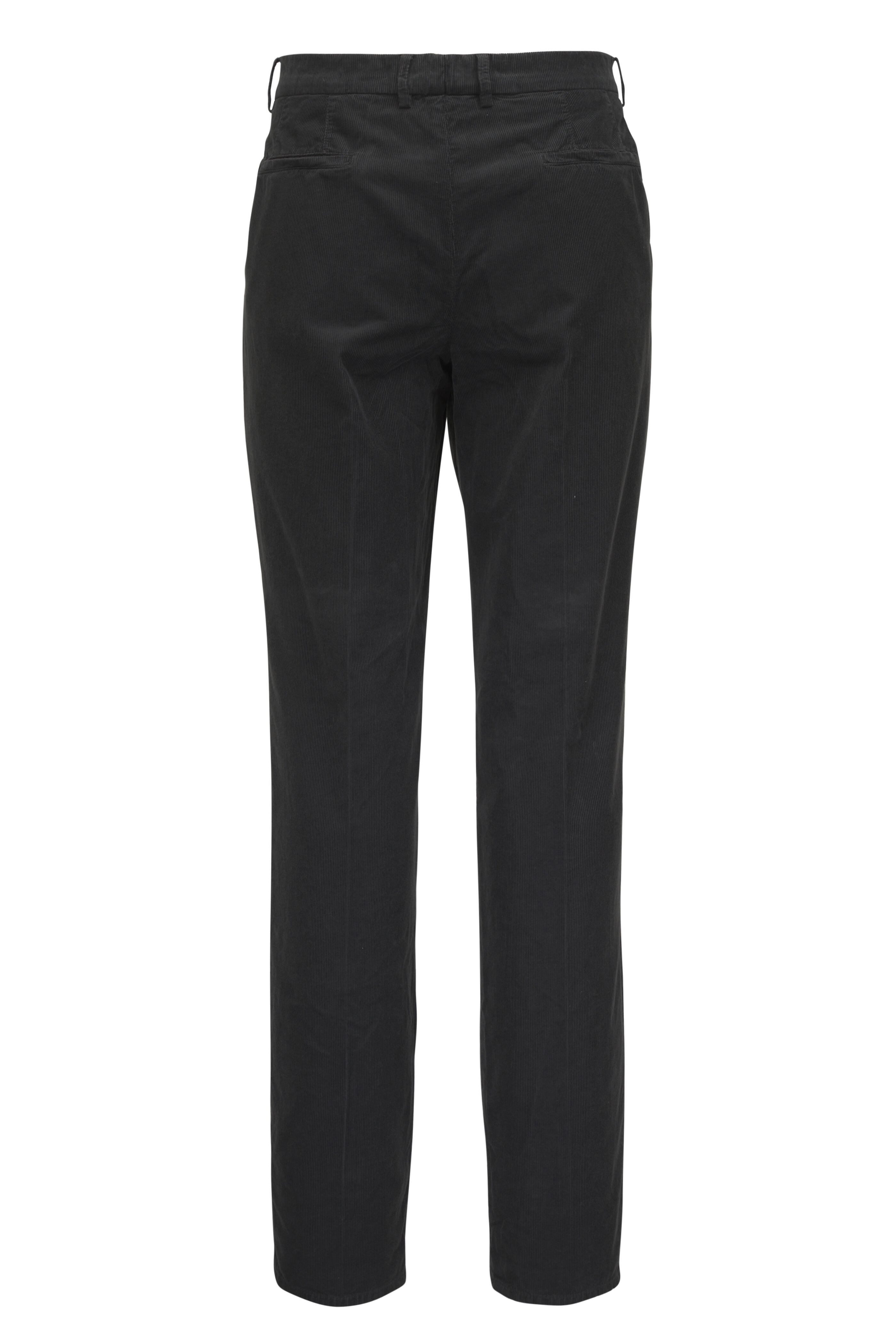 Brunello Cucinelli - Charcoal Gray Corduroy Casual Pant - view 2