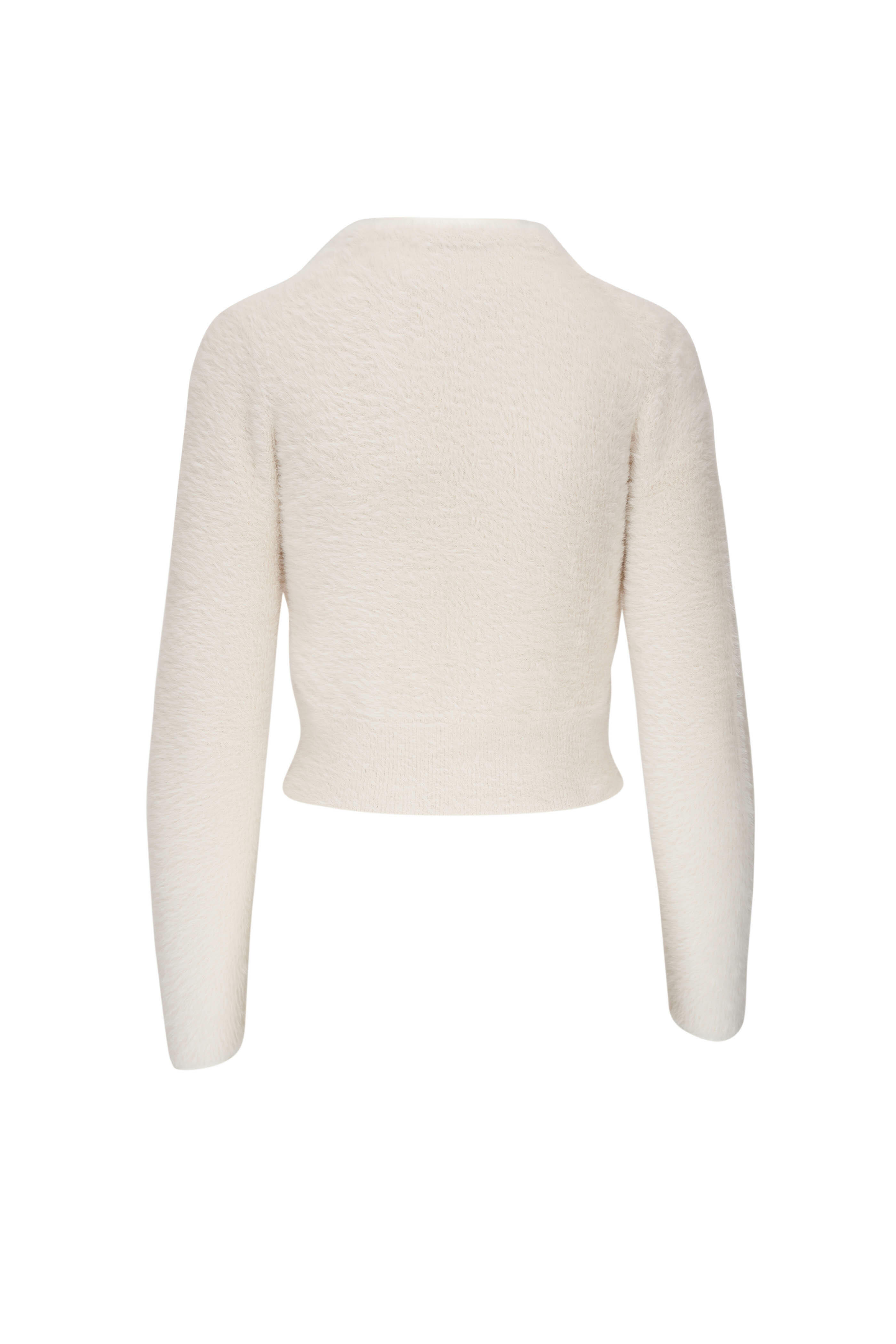 Vince - Off-White Eyelash Fleece Cardigan | Mitchell Stores