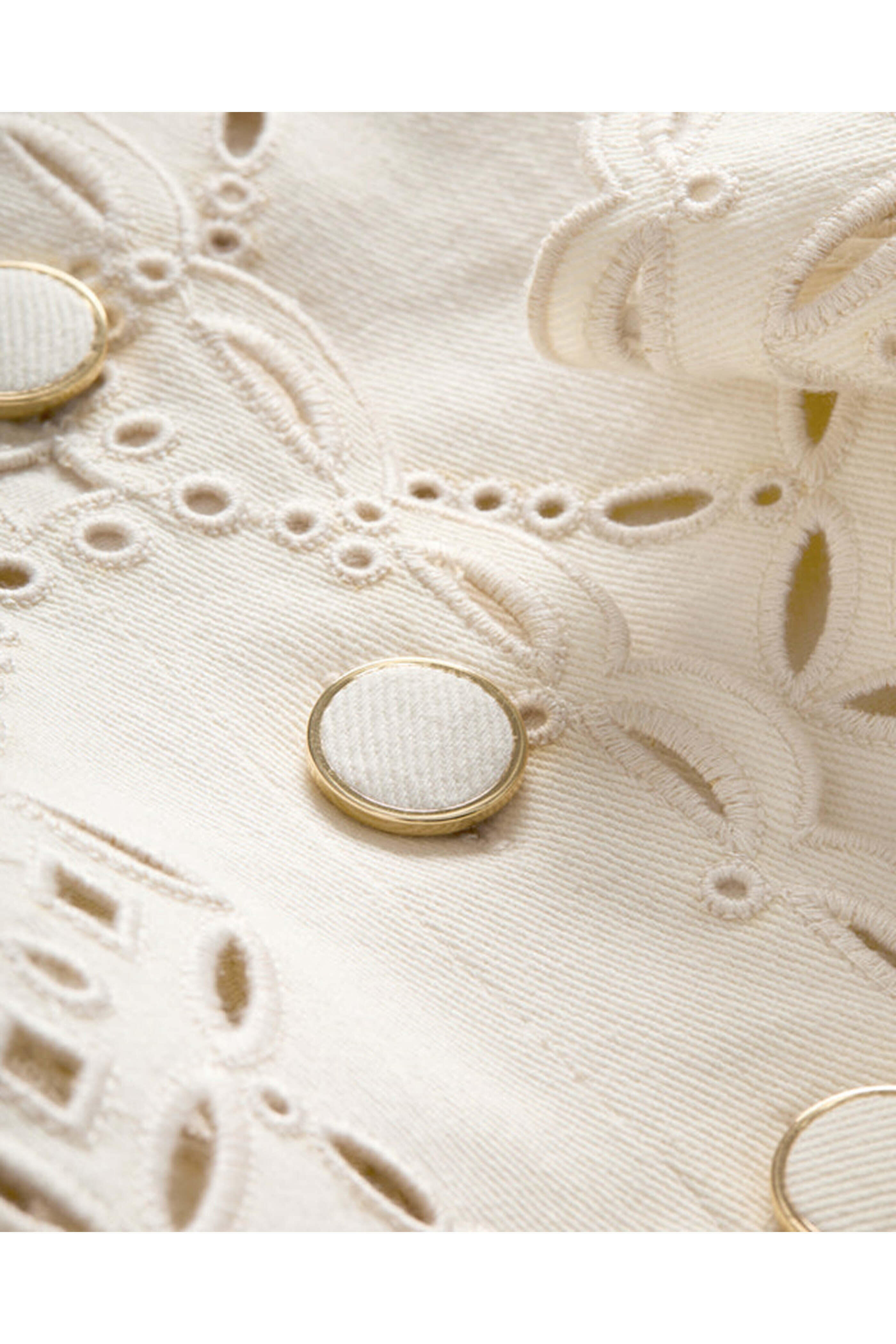 Veronica Beard - Ecru Eyelet Adelaide Jacket