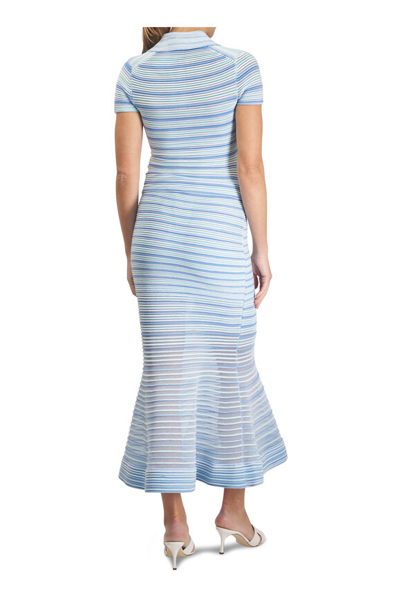 Simkhai Sullivan Periwinkle Multi Stripe Midi Skirt - view 4