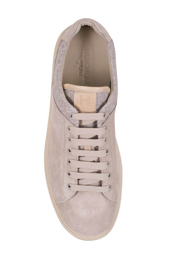 Heschung - Alley Taupe Suede Sneaker