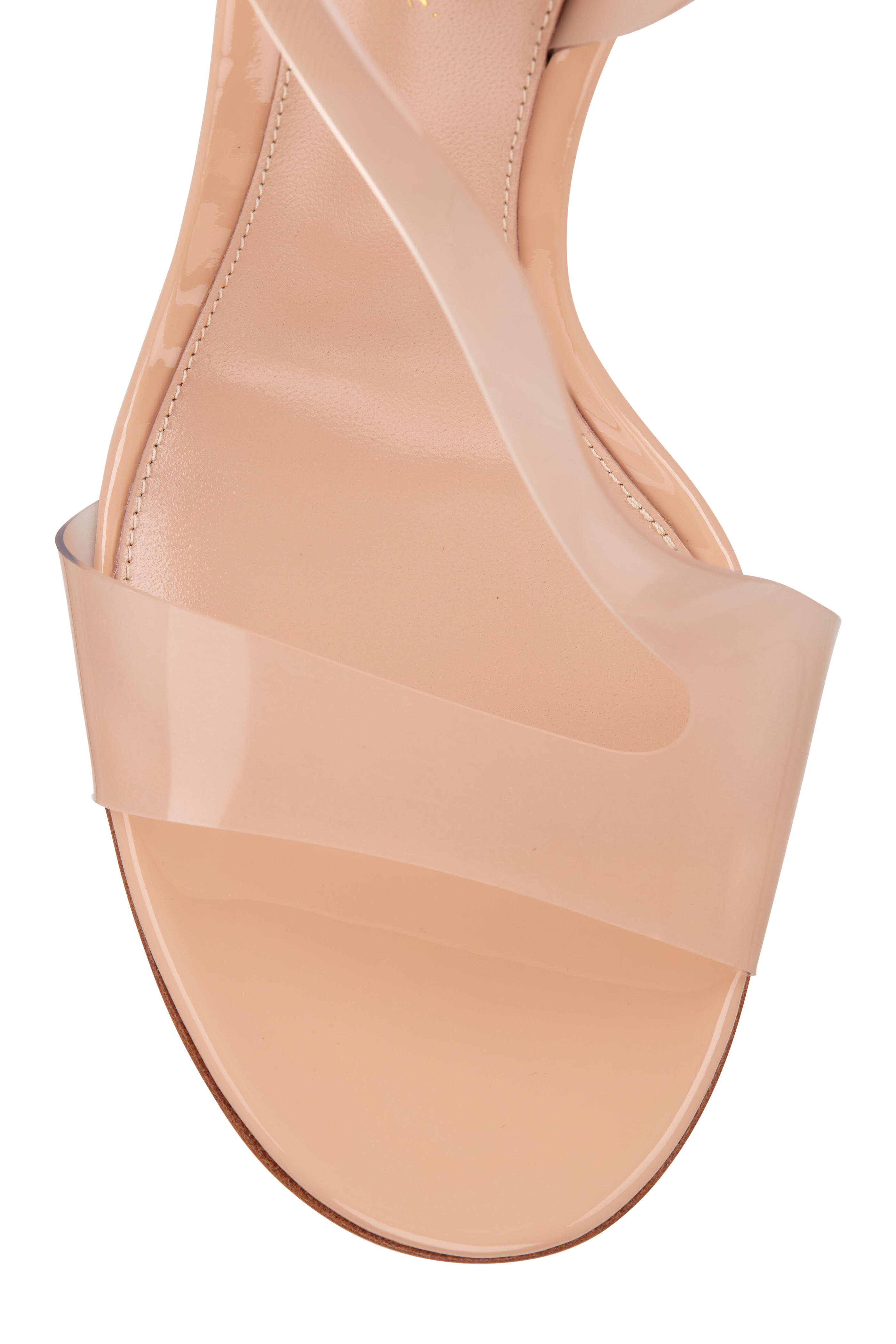 【関税込み】GIANVITO ROSSI 'Glass' sandals Gianvito Rossi - Glass Transparent Wedge Sandal, 95mm