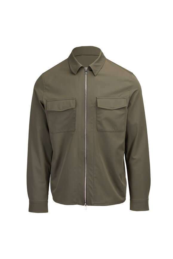 Marco Pescarolo Olive Green Techno Jacket - view 1