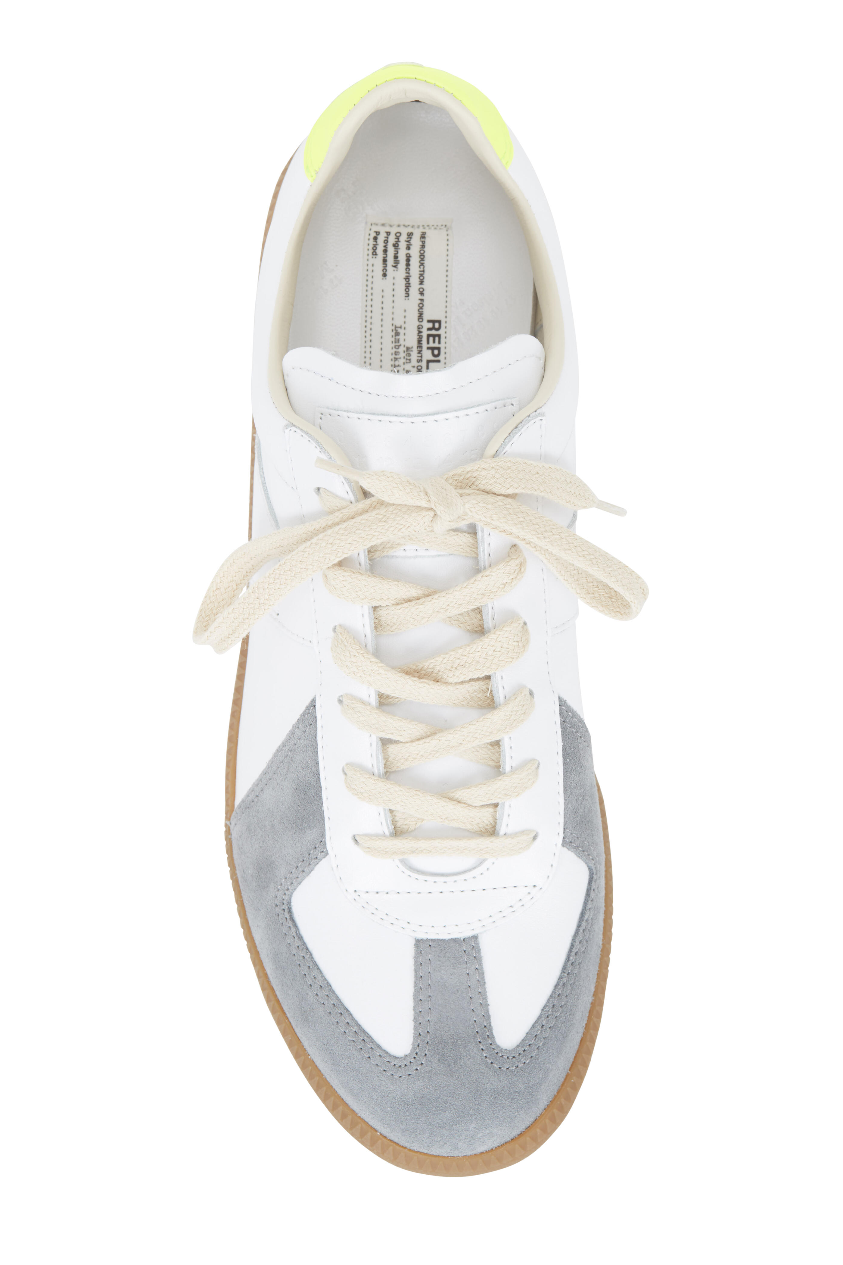Maison Margiela - Replica White With Gray & Yellow Sneaker