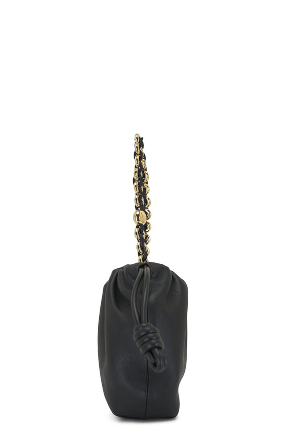 Loewe - Round Flamenco Black Leather Chain Bag 