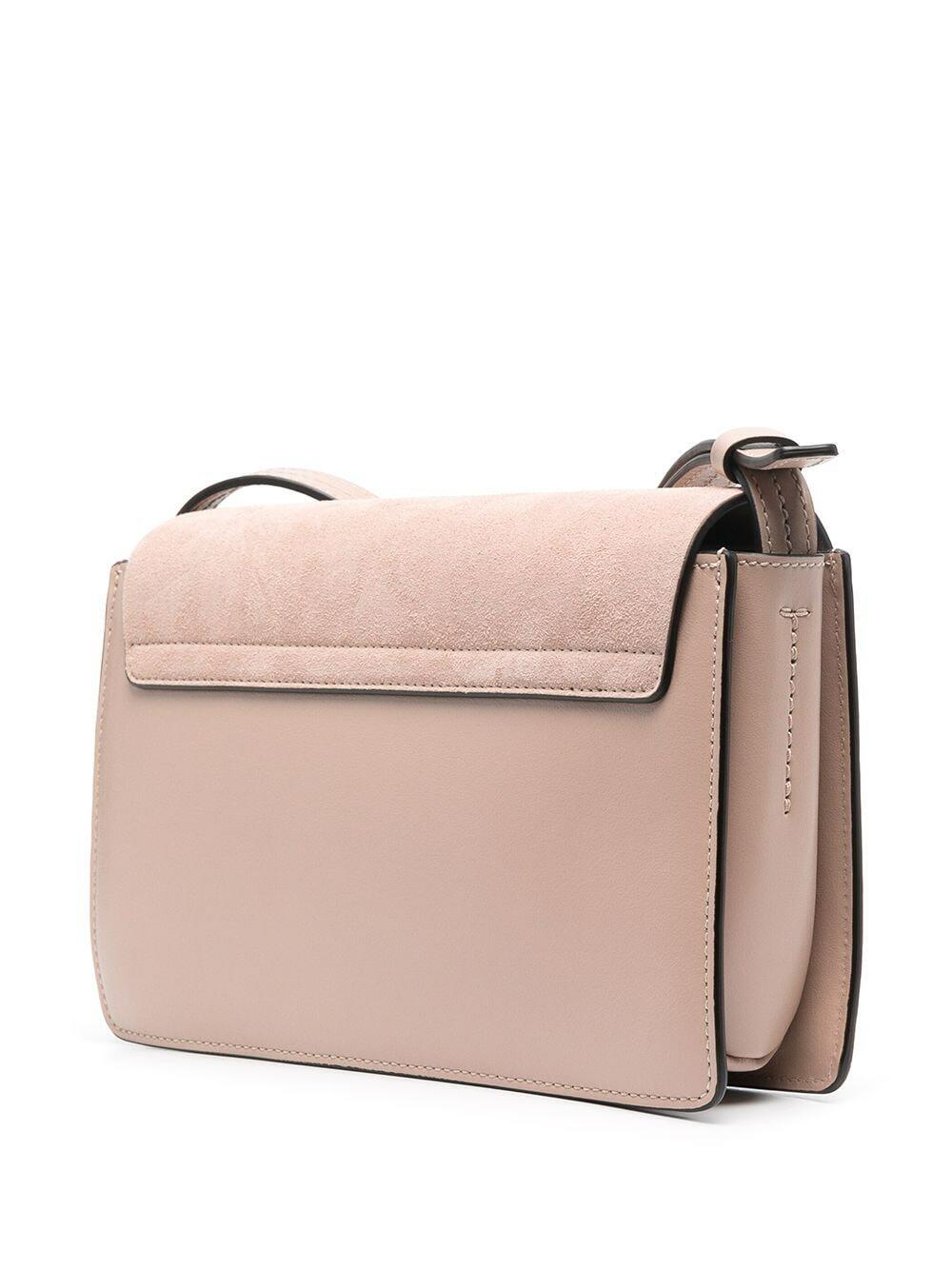 Chloé - Faye Misty Rose Leather & Suede Small Crossbody