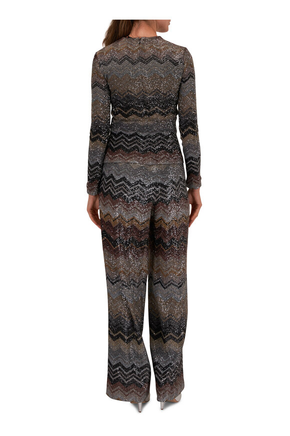 Missoni - Paillette Chevron Long Sleeve Top 