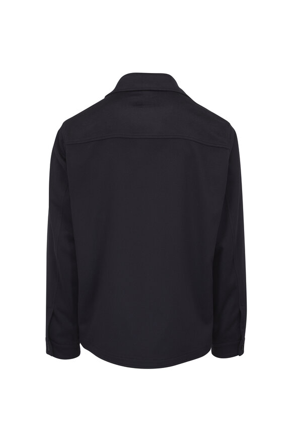 Maurizio Baldassari Navy Cashmere Overshirt - view 4