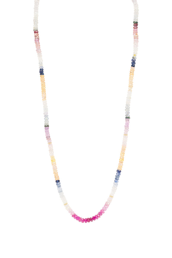 Lauren K Multicolor Sapphire Beaded Necklace