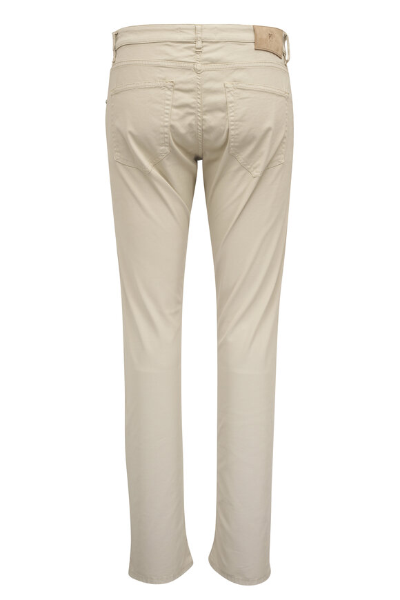 PT Torino Jazz Beige Stretch Twill Five Pocket Pant - view 2