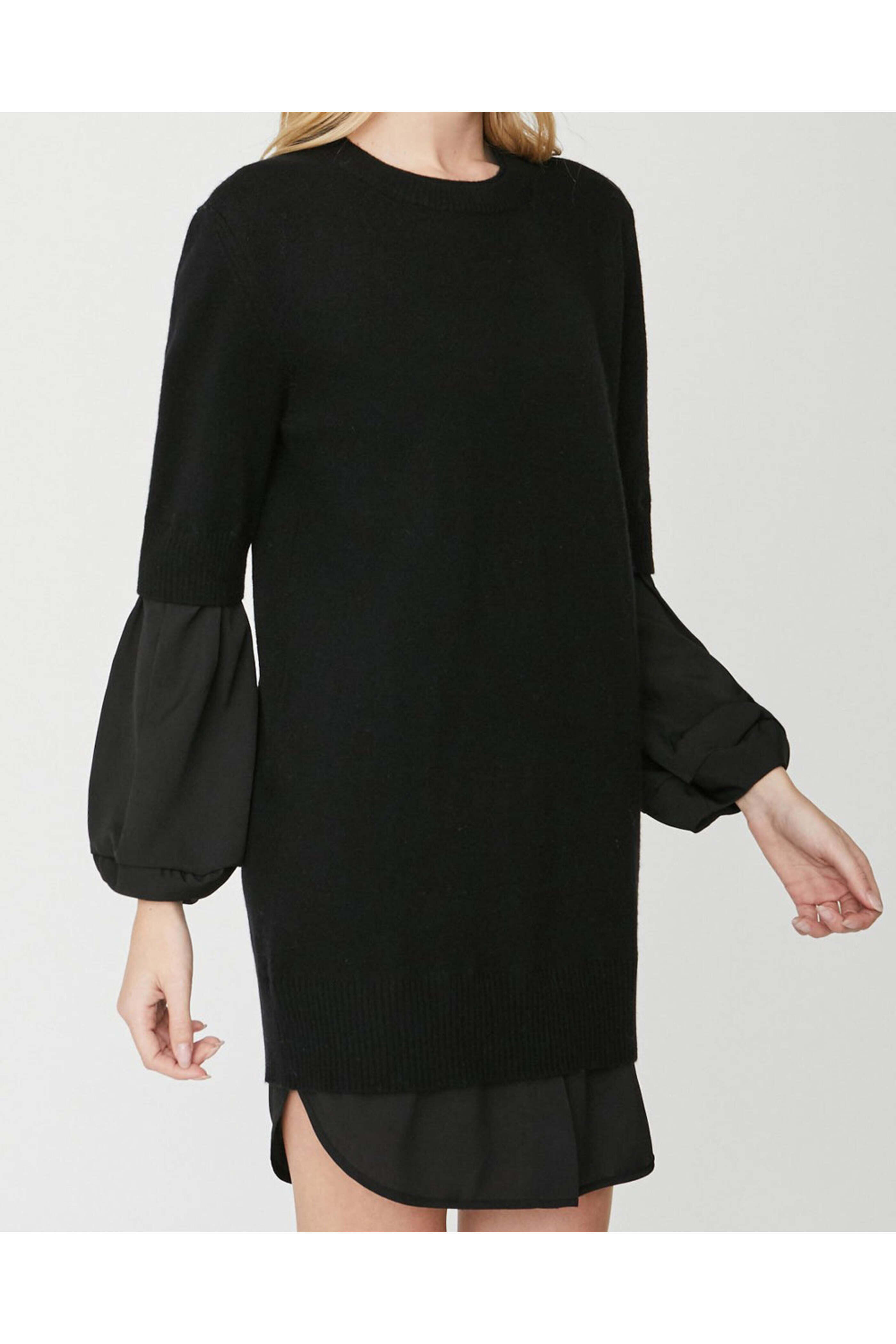 Brochu Walker - Black Ebella Layered Mini Dress