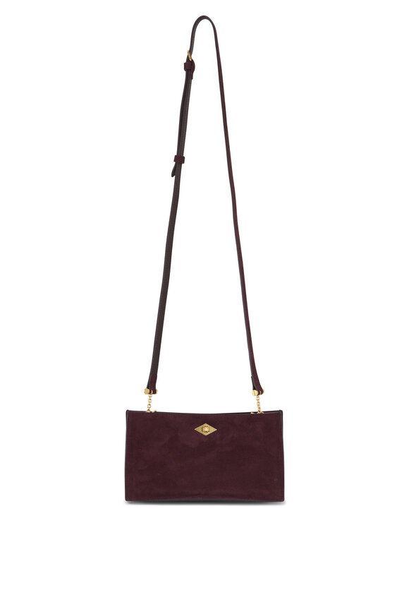 Métier Ease 20 Burgundy Buttery Suede Clutch