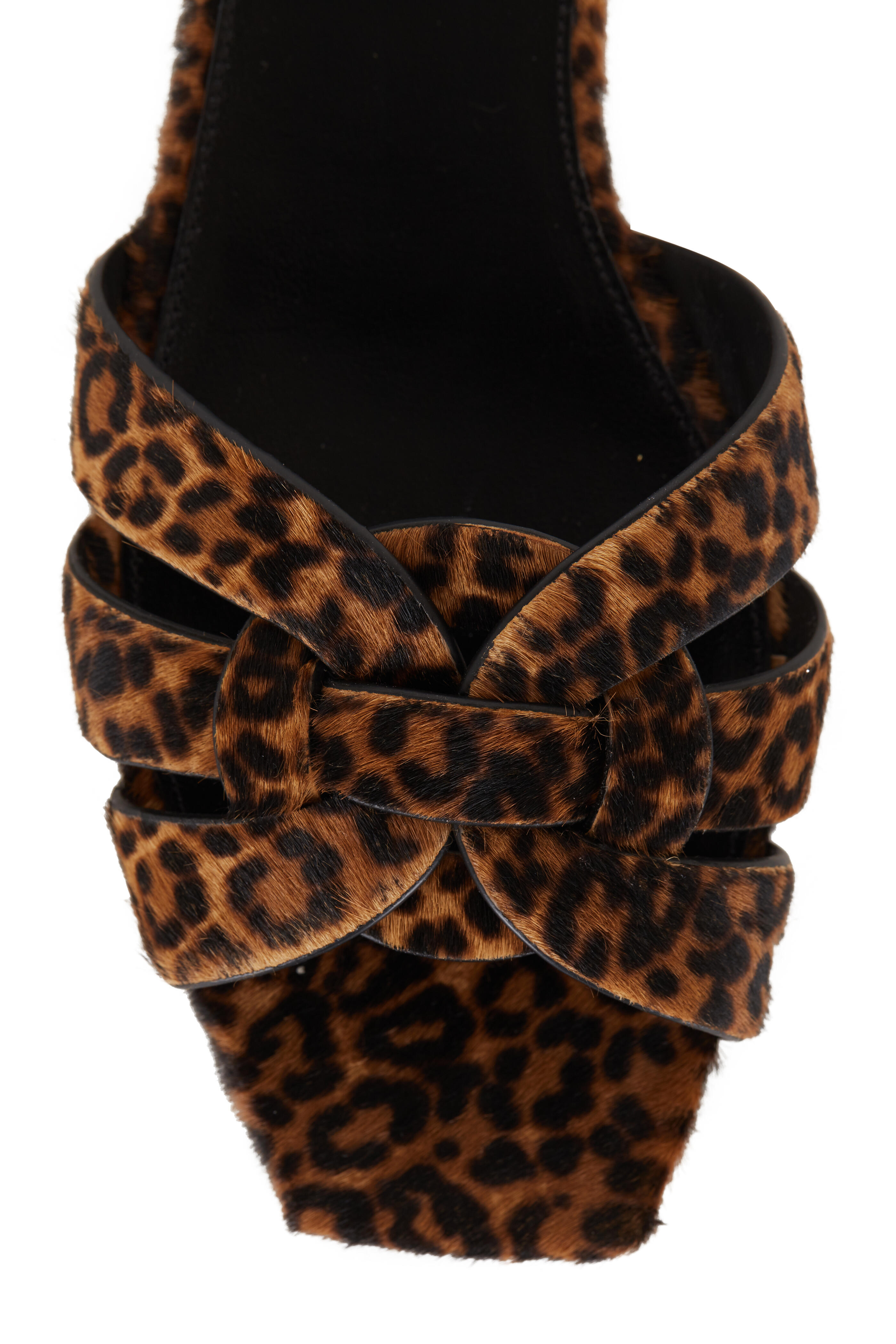 Saint Laurent - Tribute Leopard Pony Hair Slide