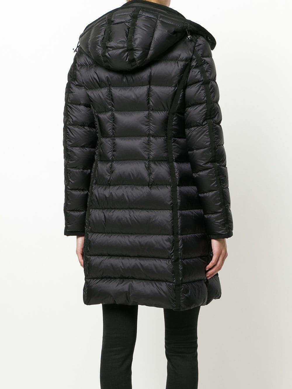 Moncler long sale black coat