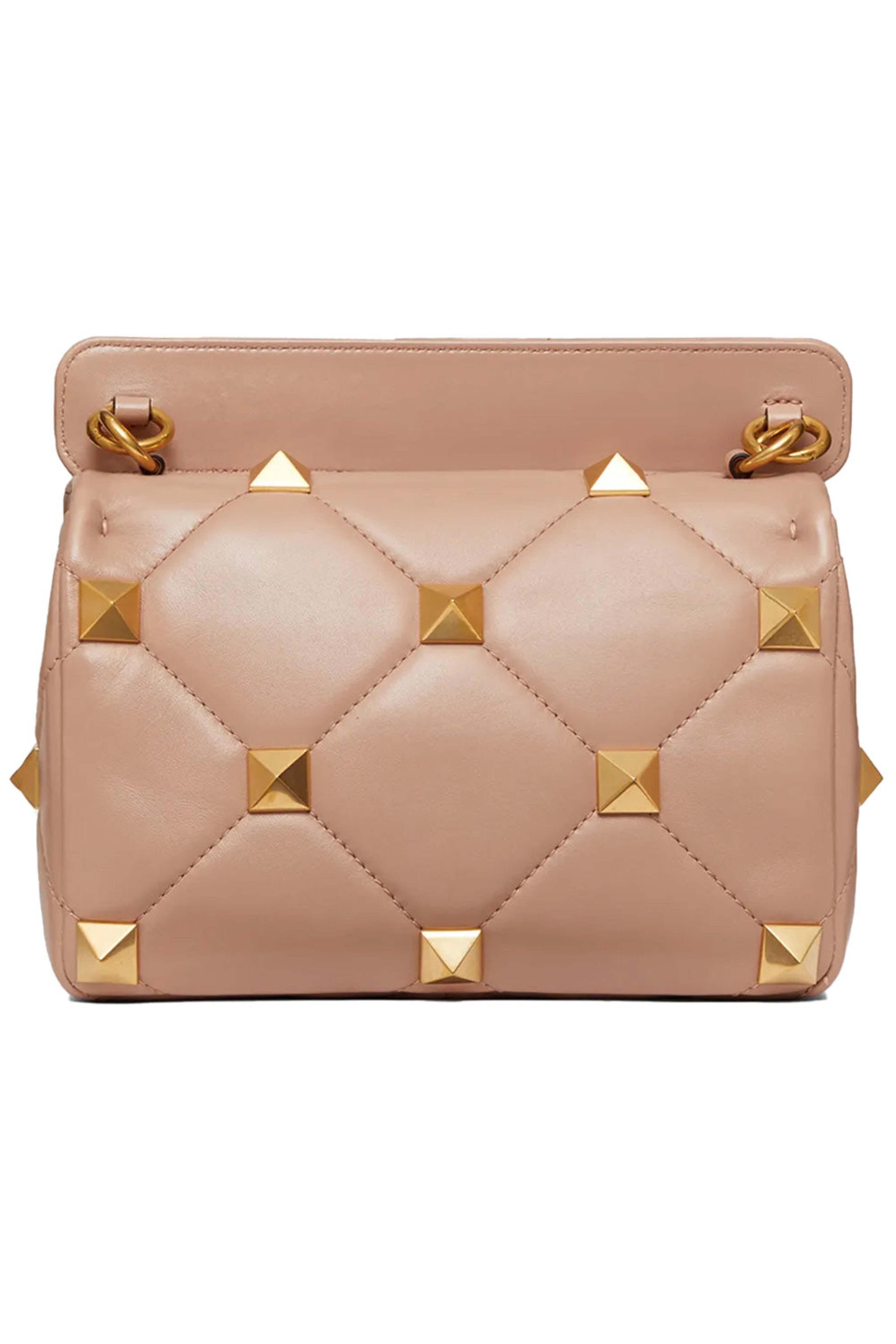 Valentino Garavani - Medium Roman Stud Shoulder Bag in Rose