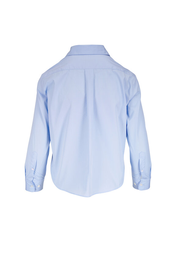 Dries Van Noten Clavini Light Blue Cotton Poplin Shirt - view 3