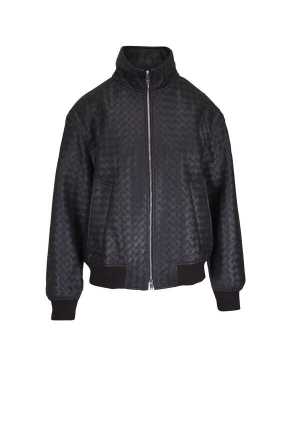 Bottega Veneta Fondant Intrecciato Leather Blouson Jacket