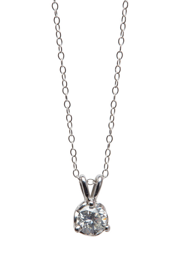 Louis Newman - White Gold Diamond Pendant Necklace