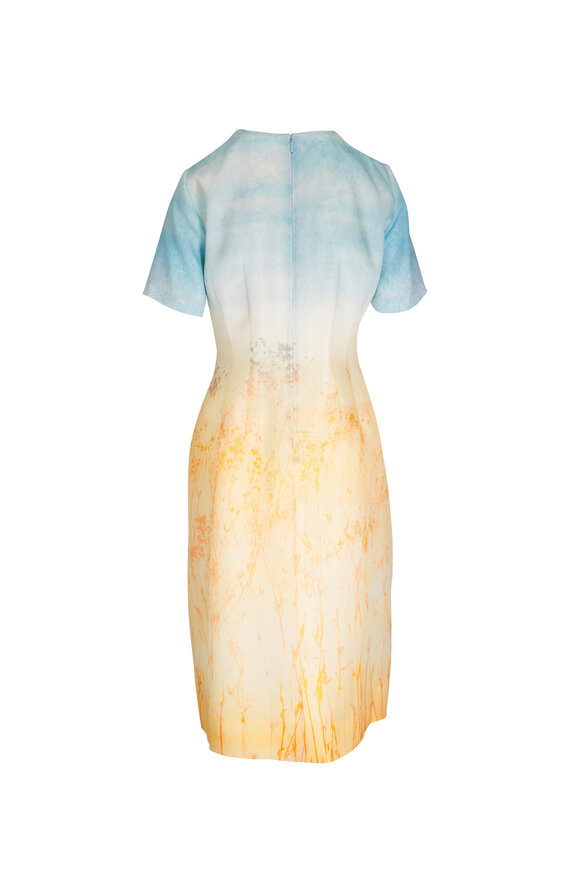 Lafayette 148 New York - Marfa Print Silk Organza Short Sleeve Dress