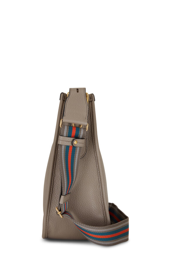 Prada - Gray Saffiano Leather Guitar Strap Shoulder Bag