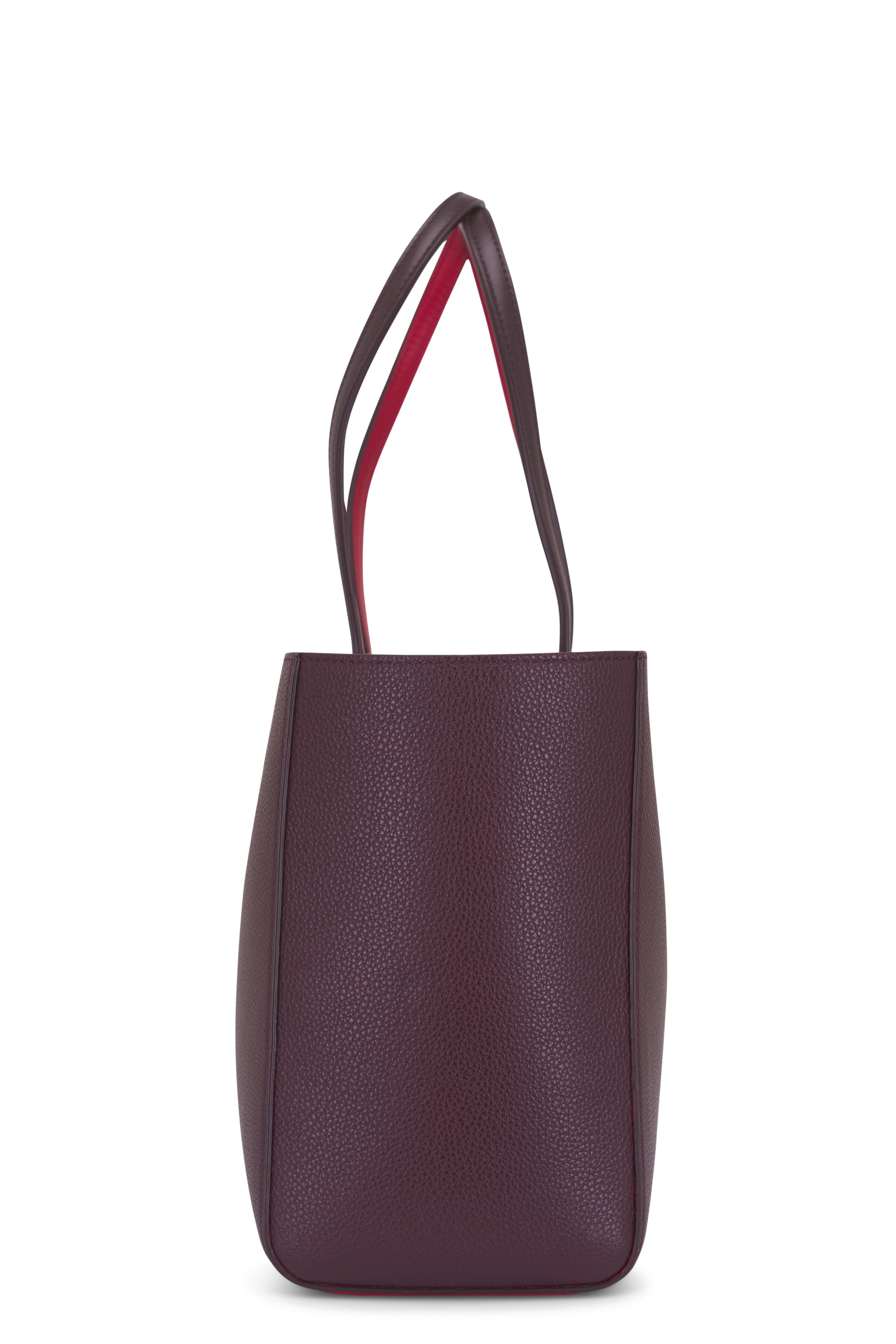 Christian Louboutin - Small Cabata Burgundy Leather Tote
