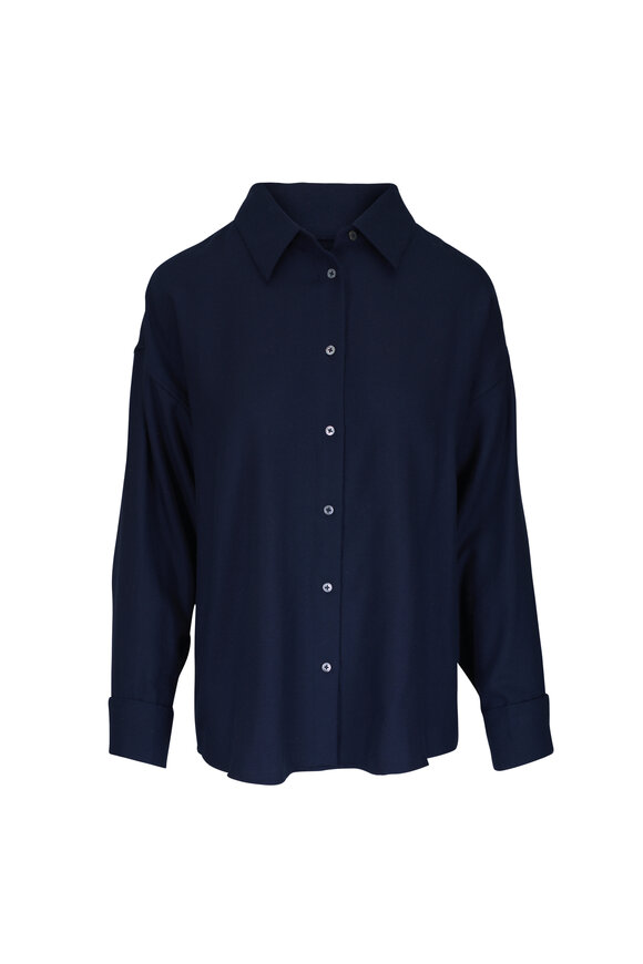 The Elder Statesman Twilight Cashmina Boxy Shirt