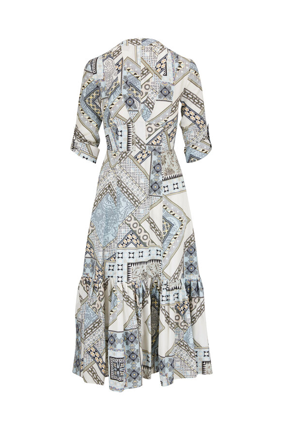 Etro - Patchwork Print Cotton Midi Dress 