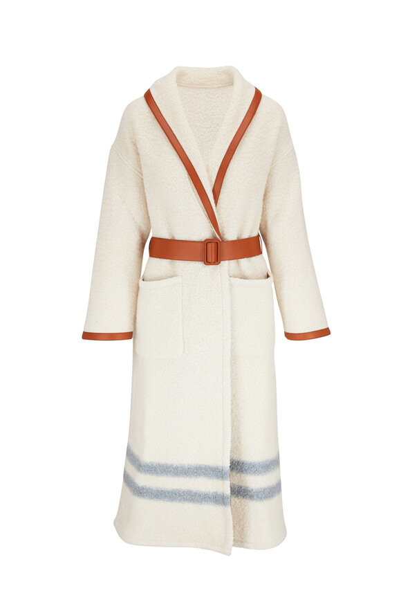 Bottega Veneta - Navy Light Double Wool Cashmere Coat