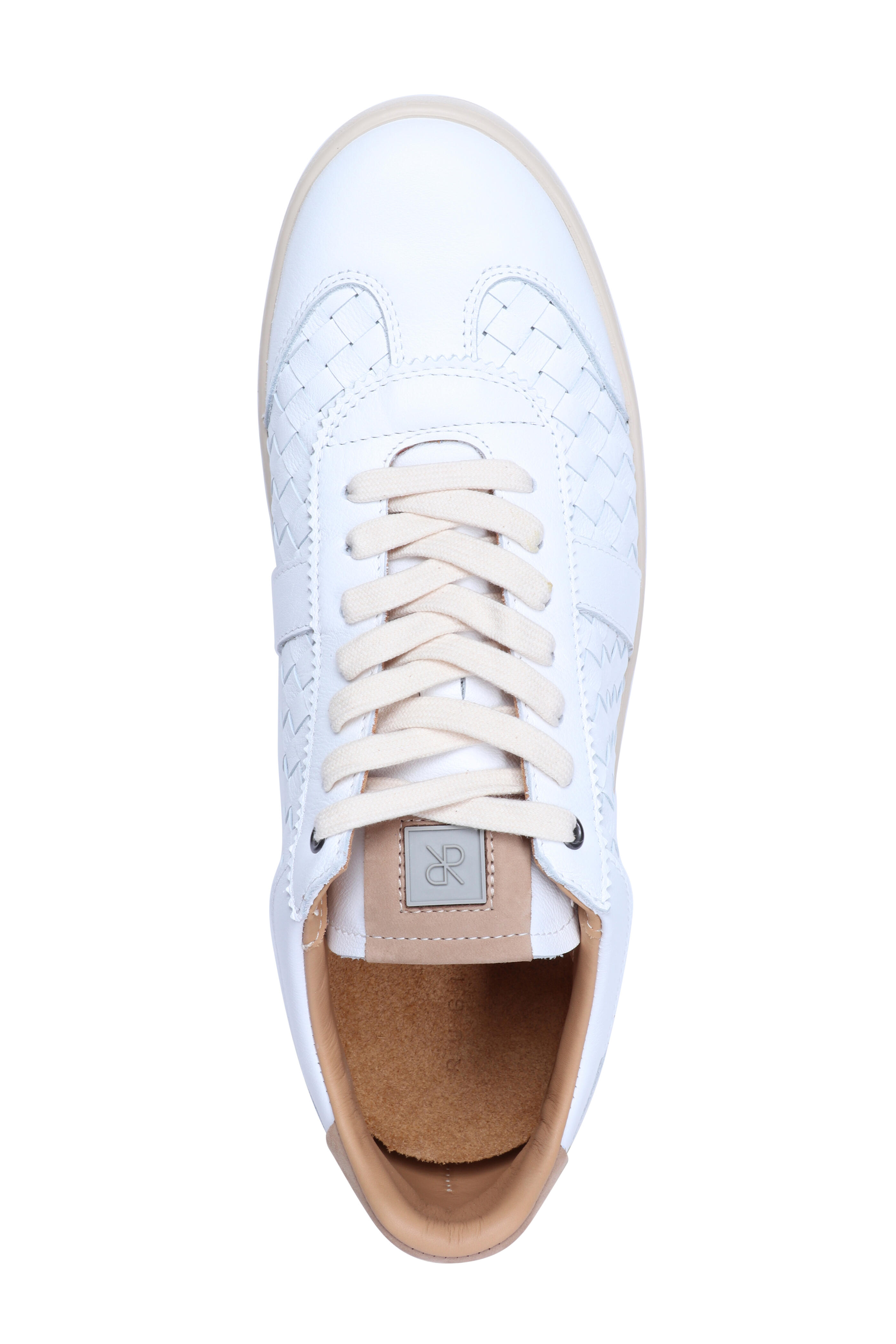 Rubirosa - Judy Off White Woven Leather Sneaker