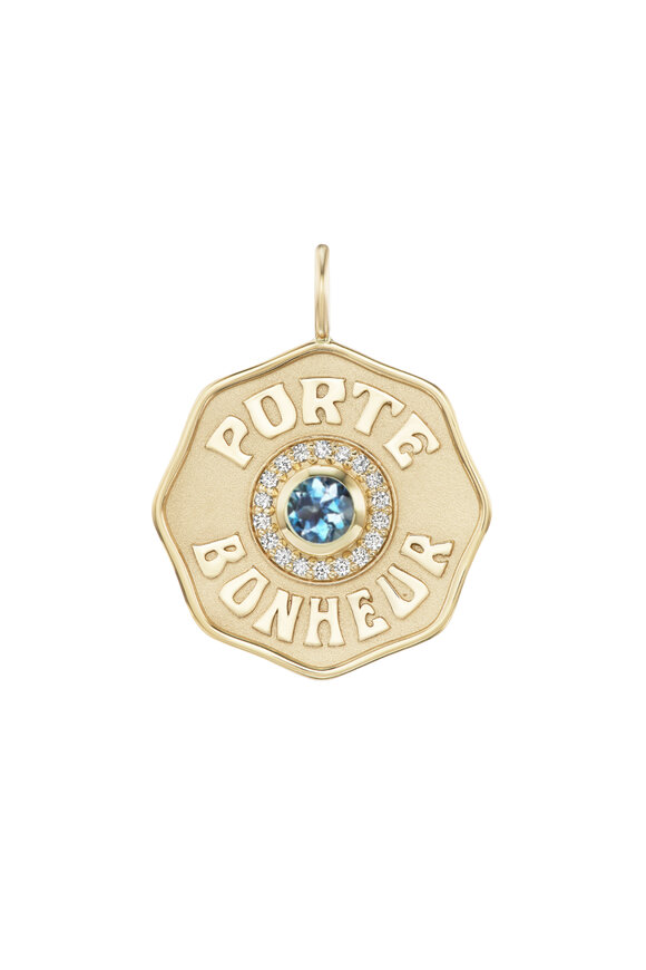 Marlo Laz 14k Yellow Gold Mini Porte Bonheur Charm