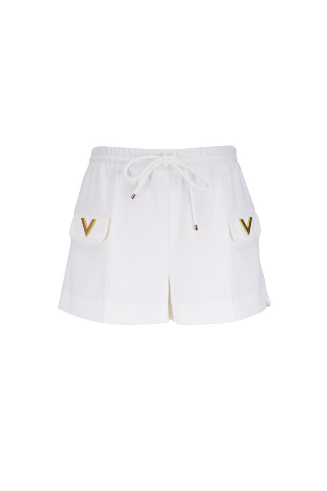 Zimmermann - Crush Scarlet Floral Flat Front Shorts Zimmermann - Crush Scarlet Floral Flat Front Shorts