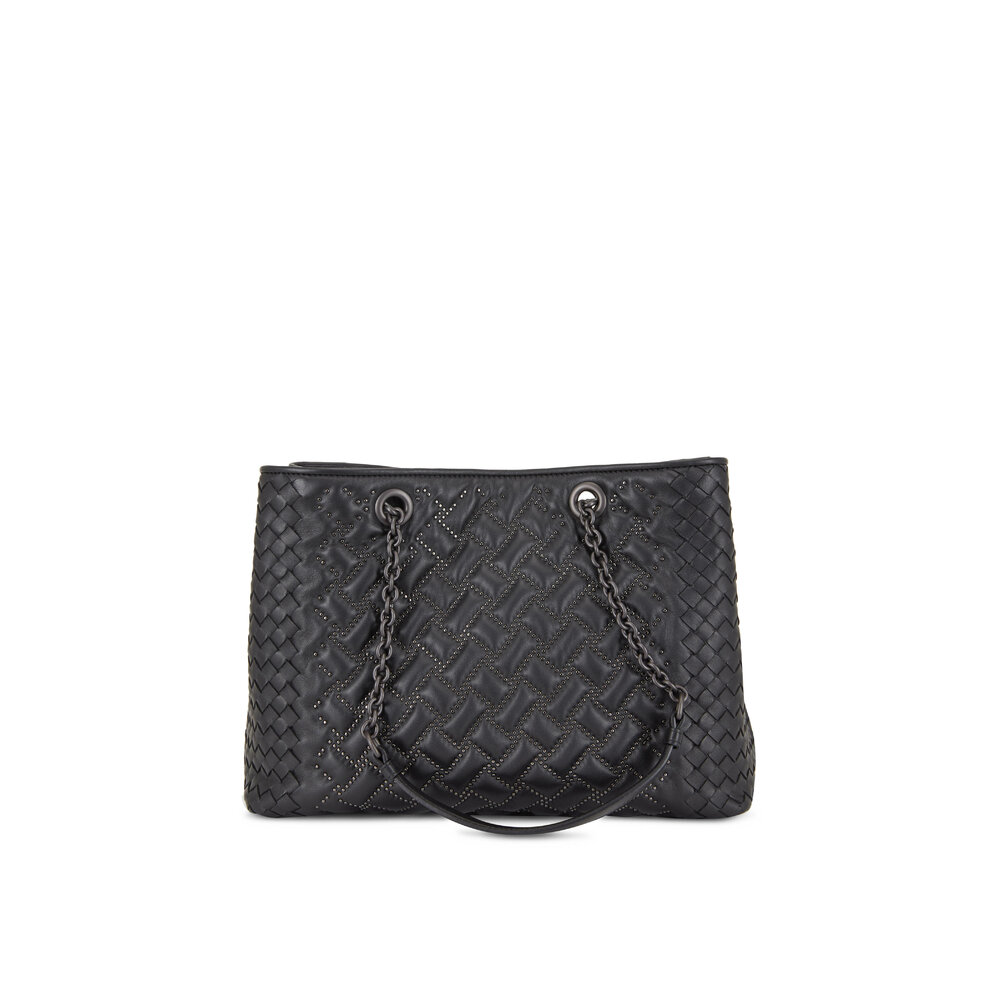 Totes bags Bottega Veneta - Point bag in black - 658720V0TB18803