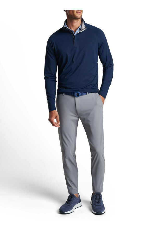 Peter Millar - Stealth Performance Navy Quarter Zip Pullover