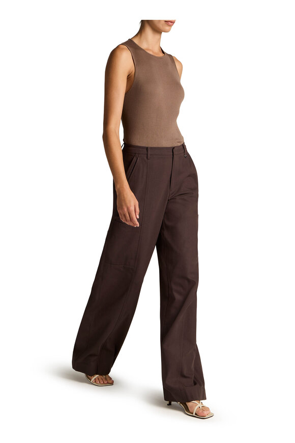 Vince Iron Stretch Cotton Paneled Pant - view 4