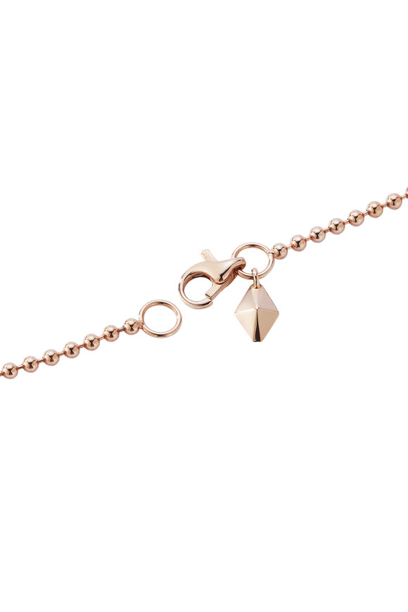 Walters Faith - Dora 18K Rose Gold Ball 24" Chain Necklace 