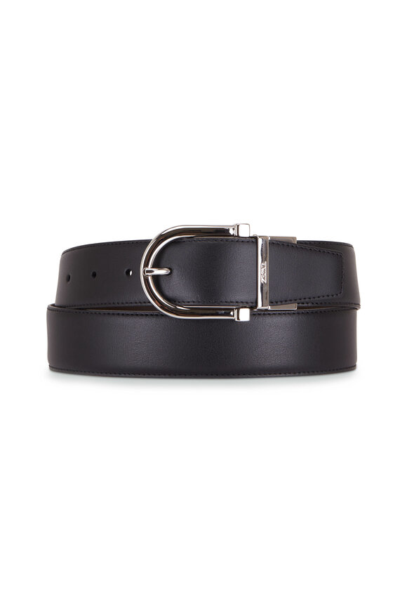 Brunello Cucinelli - Brown Braided Leather Belt with Gold