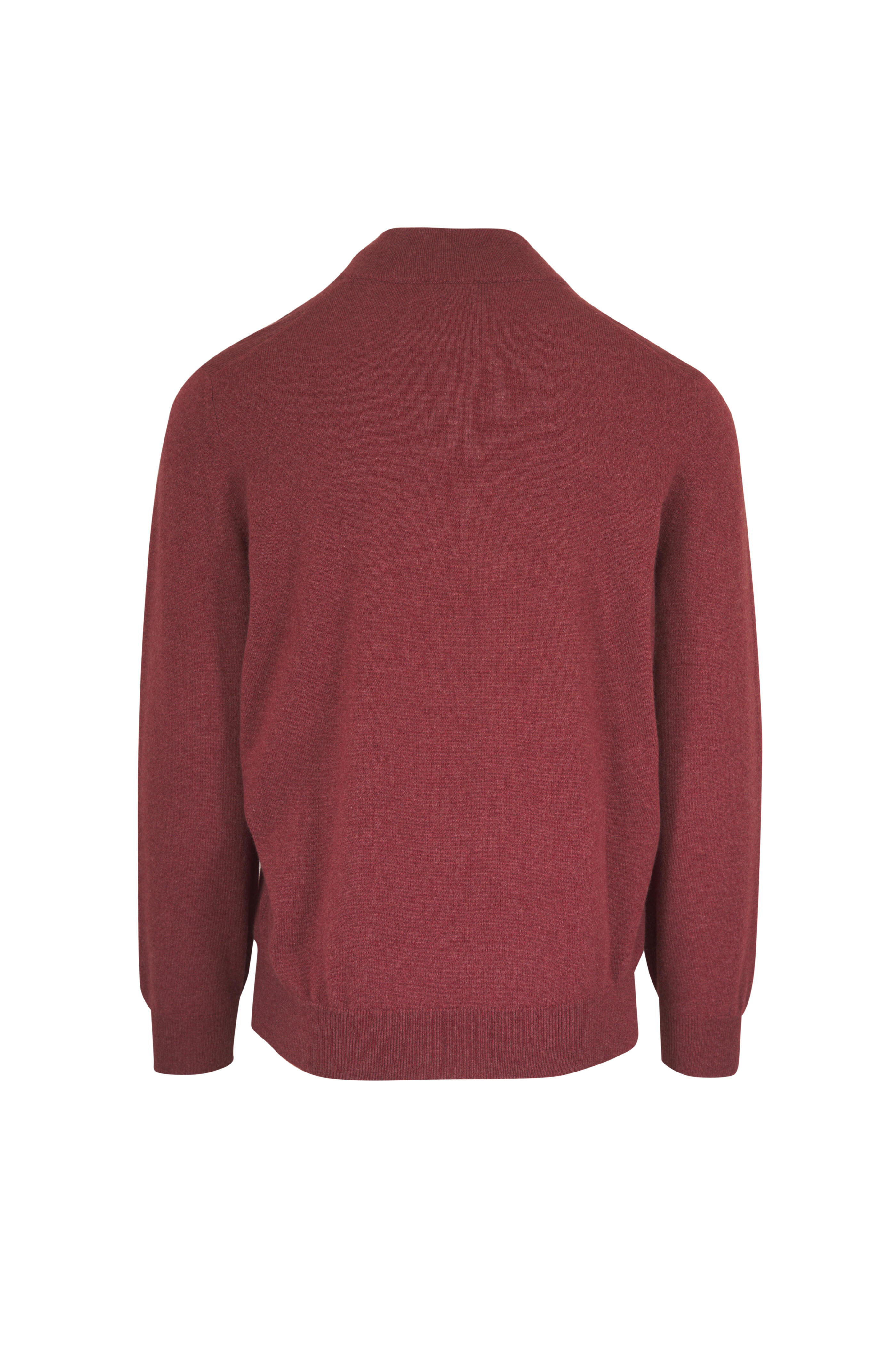 Brunello Cucinelli - Lava Cashmere Quarter Zip Pullover - view 2