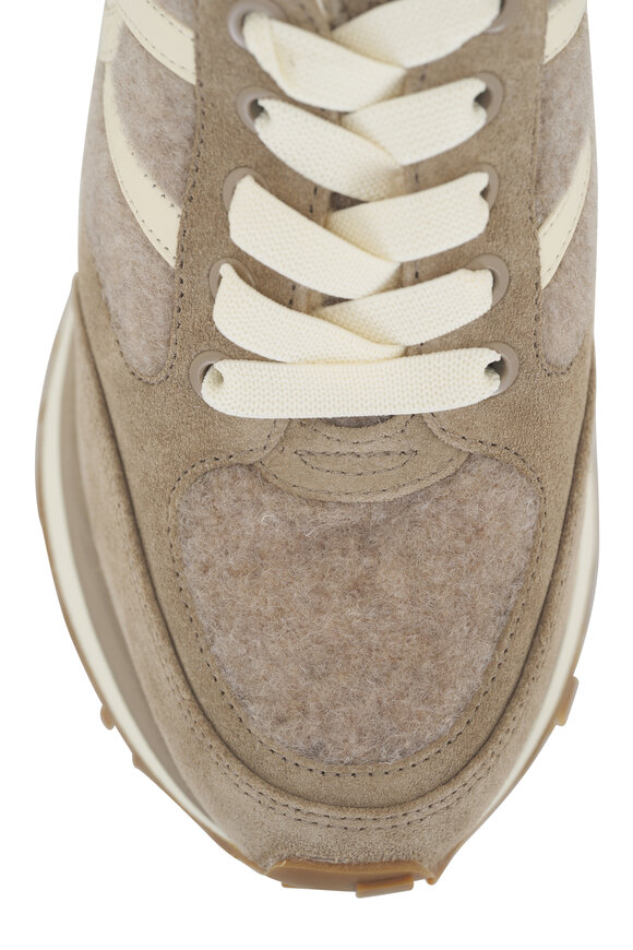 Veronica Beard - Valentina Cobblestone Shearling Sneaker