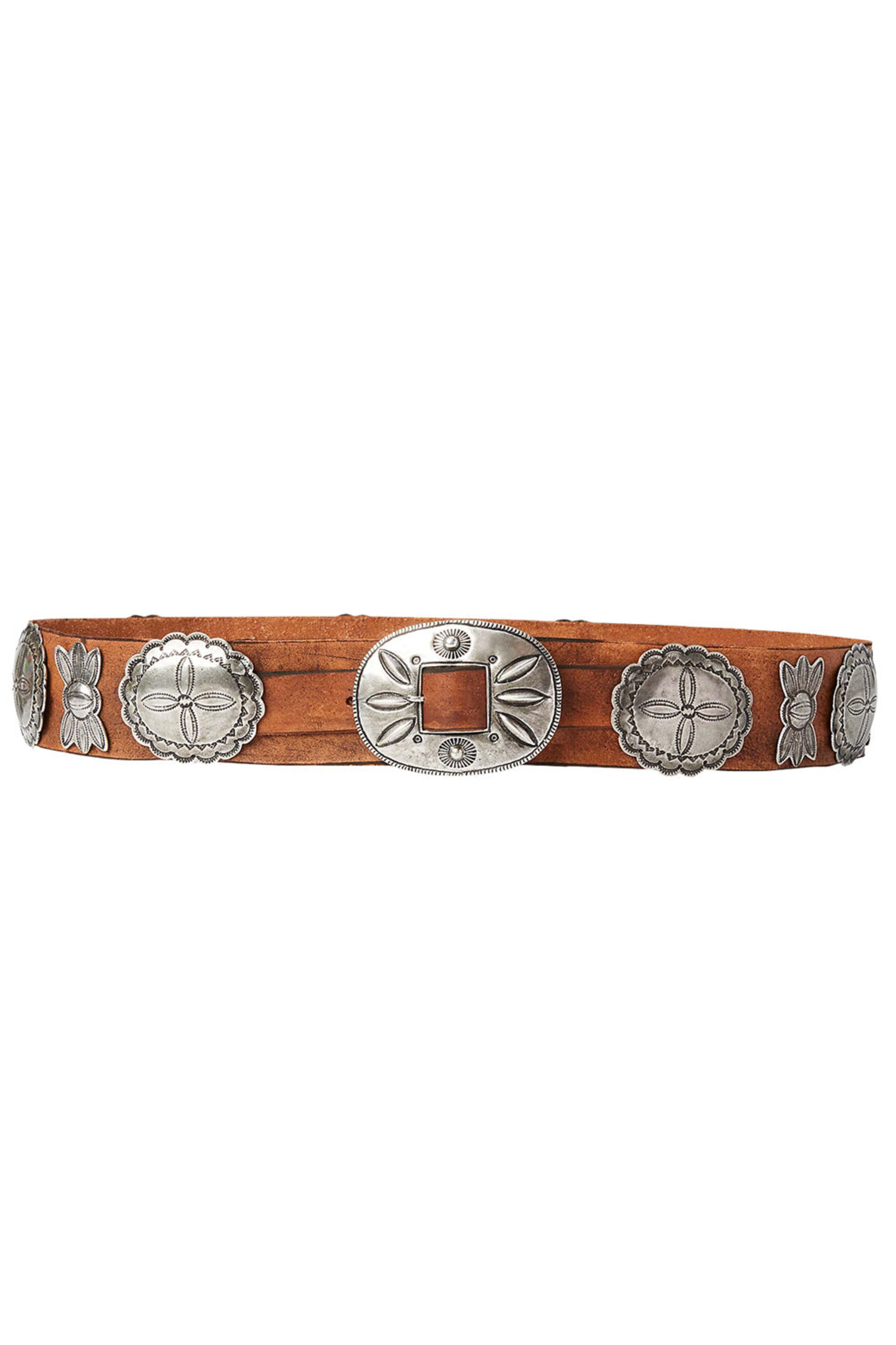 Ralph Lauren - Brown Casted Concho Belt | Mitchell Stores
