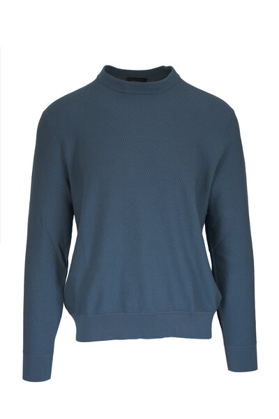 Ermenegildo Zegna ネイビー セーター クォータージップ uploading-1415980.jpg